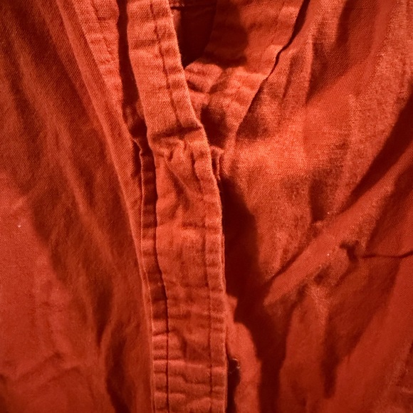 Women's Sleeveless Burnt Orange Tank Top - Picture 2 of 7